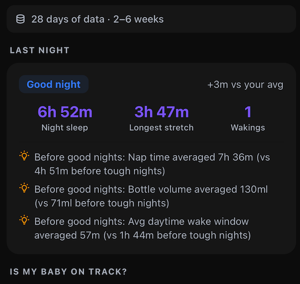Insights screenshot